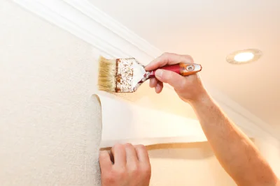 Pose de papier peint à Eyrein — revêtements muraux et toiles de verre